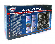 Набор инструмента 1/2" и 1/4" 6 гр. 108 предметов Licota Licota  ALK-0014F 1