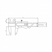 Штангенциркуль цифровой ABS 0.01 мм, 0-150 мм Asimeto  307-56-2 1