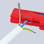 Инструмент для снятия оболочки с плоского и круглого кабеля 125 мм   KN-1664125SB 1