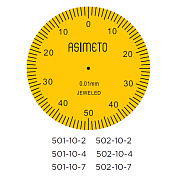 Индикатор рычажно-зубчатый 0,002 мм, горизонтальный 0,2 мм, 0-100-0, D32 в наборе Asimeto  501-02-7 2