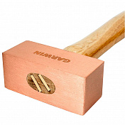 Молоток медный с деревянной рукояткой, 500 г Garwin  GHT-HW0500C  1
