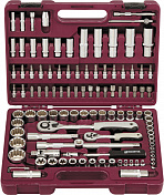 Набор инструмента универсальный 1/4", 1/2"DR с головками торцевыми MultiProf, 108 предметов Thorvik  UTS0108MP