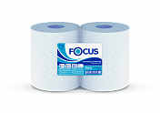 Бумажный протирочный материал Focus Jumbo, 2сл., 24смх35см, 1000 л., бирюзовый  HELAS  5043342