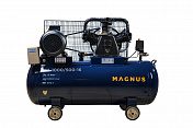 Компрессор 3х поршневой, ременной, чугунная головка, 500л, 1000 л/мин Magnus  P-1000-500-16