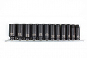 Набор ударных головок глубоких 3/8" 12 пр., 8-22 мм на линейке Licota  ASA-32001
