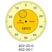Индикатор часового типа 0,01 мм, 0 - 20 мм Asimeto  402-20-0 1