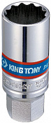 Головка свечная двенадцатигранная 3/8;, 18 мм, пружинный фиксатор KING TONY 36A018 King Tony  36A018