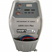 Станция автоматическая для заправки автомобильных кондиционеров  KraftWell   KRW134A Plus
