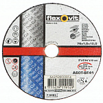 Круг отрезной FLEXOVIT 76 x 1,0 x 10,0, 80 м/сек, тип 41, мет