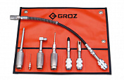 Многоцелевой набор адаптеров для смазки к ручным шприцам Groz  GR44950