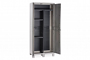 Уличный шкаф TOOMAX 2х дверный глубокий WOODY'S XL (3 полки), светло-серый Toomax  Z076R0  4