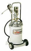 Пневматический солидолонагнетатель с 14 кг резервуаром на колесах Lubeworks  POP013