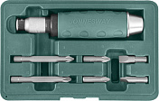 Ударная отвертка с битами SL 8,10 мм, PH# 2,3, 36 мм и PH# 2,3 80 мм, 10 предметов Jonnesway  AG010055A 