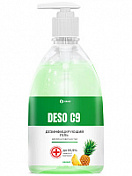 Дезинфицирующий гель для рук на основе изопропилового спирта DESO C9 «Ананас», 500мл 