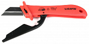 Нож для удаления оболочки кабеля с откидной защитой VDE 1000V Licota  AKD-V009 4