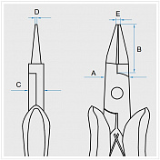 Круглогубцы, длина 128 мм KING TONY 6347-05 King Tony  6347-05 1