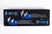 Набор ключей торцевых карданных 6-19 мм в ложементе Licota  ACK-384008