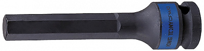 Насадка (бита) ударная торцевая 1/2", HEX, 6 мм, L = 100 мм