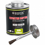 Герметик бортов для бескамерных шин Bead Sealer For Tubeless Tire (банка с кистью), 500 мл / 500 г Rossvik  GB.05.K.X.1