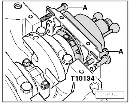 Приспособление для снятия и установки сальника коленвала VAG (T10134)