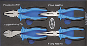 Набор шарнирно-губцевого инструмента, 4 предмета Licota  ACK-E38307