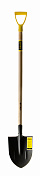 Лопата копальная остроконечная с деревянным черенком 960 мм и ручкой 2