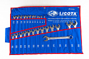 Набор ключей комбинированных 26 предметов 6-32 мм в скруткеLicota  AWT-ERSK04  2
