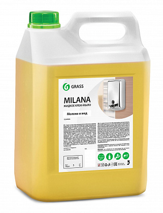 Milana Жидкое крем-мыло молоко и мед 5,1 кг GRASS