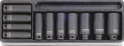 Набор ударных головок глубоких 1/2" 12-32 мм в ложементе Licota  ACK-384023_0