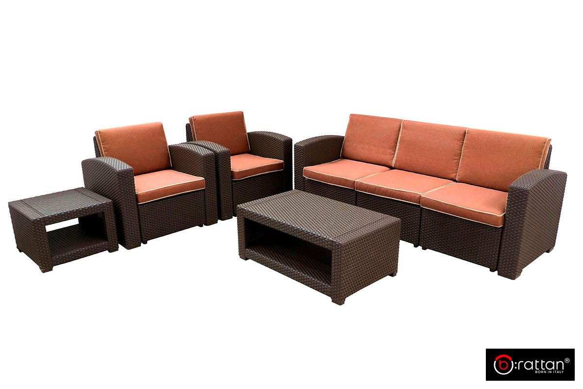 Комплект мебели Rattan Premium 5, венге_0