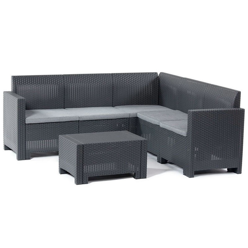 Комплект мебели NEBRASKA CORNER Set (углов. диван, столик), белый_0