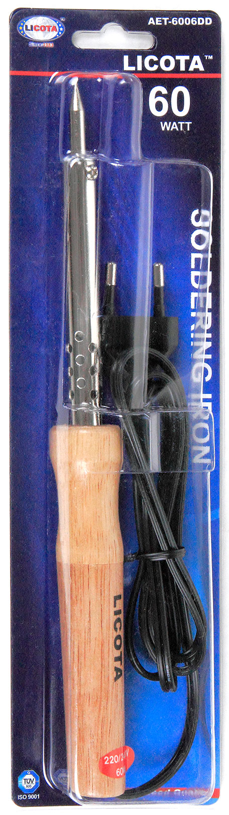 Паяльник с деревянной ручкой, 60 Вт, 220 В Licota  AET-6006DD_1