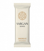 Набор бритвенный «Sargan» (бритва с двумя лезвиями, крем для бритья 10гр), упаковка флоу-пак  Grass  HR-0019