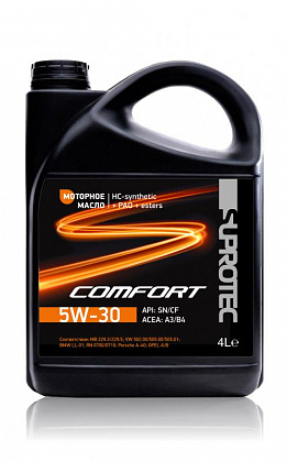 Синтетическое моторное масло A3/B4 Comfort 5W-30 4л