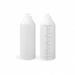 Бутылка пластиковая 1л., прозрачная с градуировкой